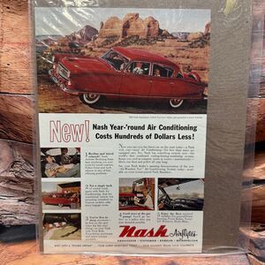 1954 Nash Ambassador Custom Print Ad Vintage Airflyte Sedan Decor